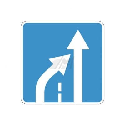 купить дорожный знак 5.15.5д, 5.15.6д Конец полосы во Владикавказе